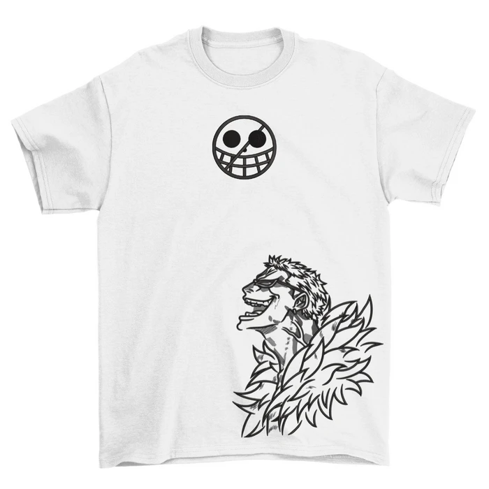 Donquixote Doflomingo Embroidery Print T-shirt - O.P.