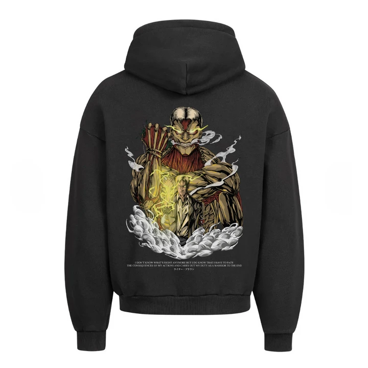 "Reiner X Armored Titan - AOT" Oversized Hoodie