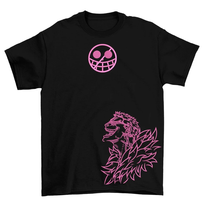 Donquixote Doflomingo Embroidery Print T-shirt - O.P.