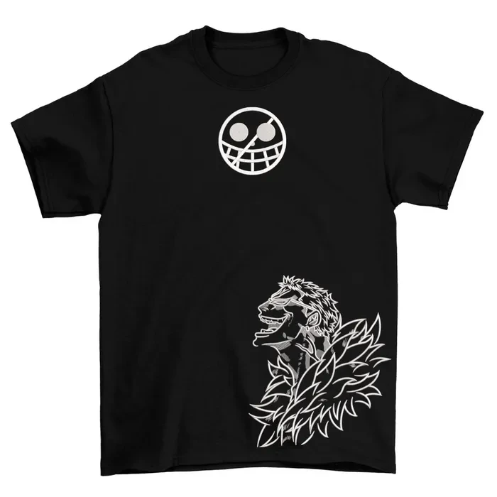 Donquixote Doflomingo Embroidery Print T-shirt - O.P.