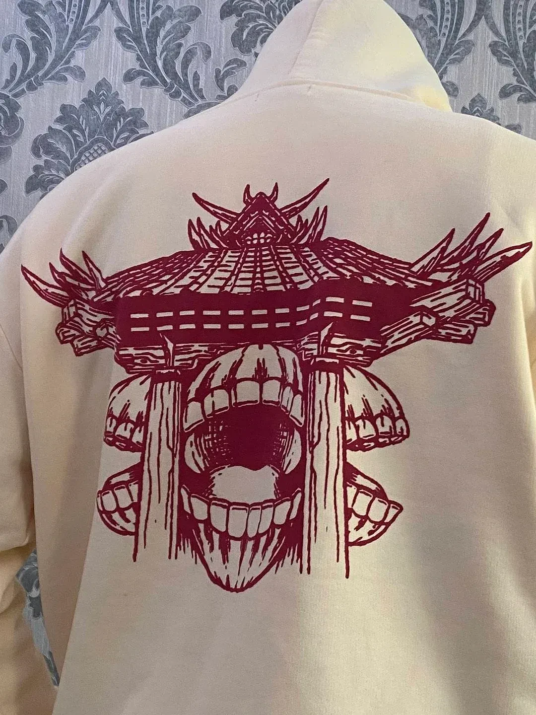 Reversible Anime Embroidered Sweatshirt